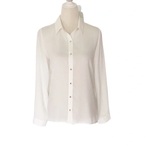 Forever 21 Tops Forever Long Sleeve Button Down Blouse Shirt